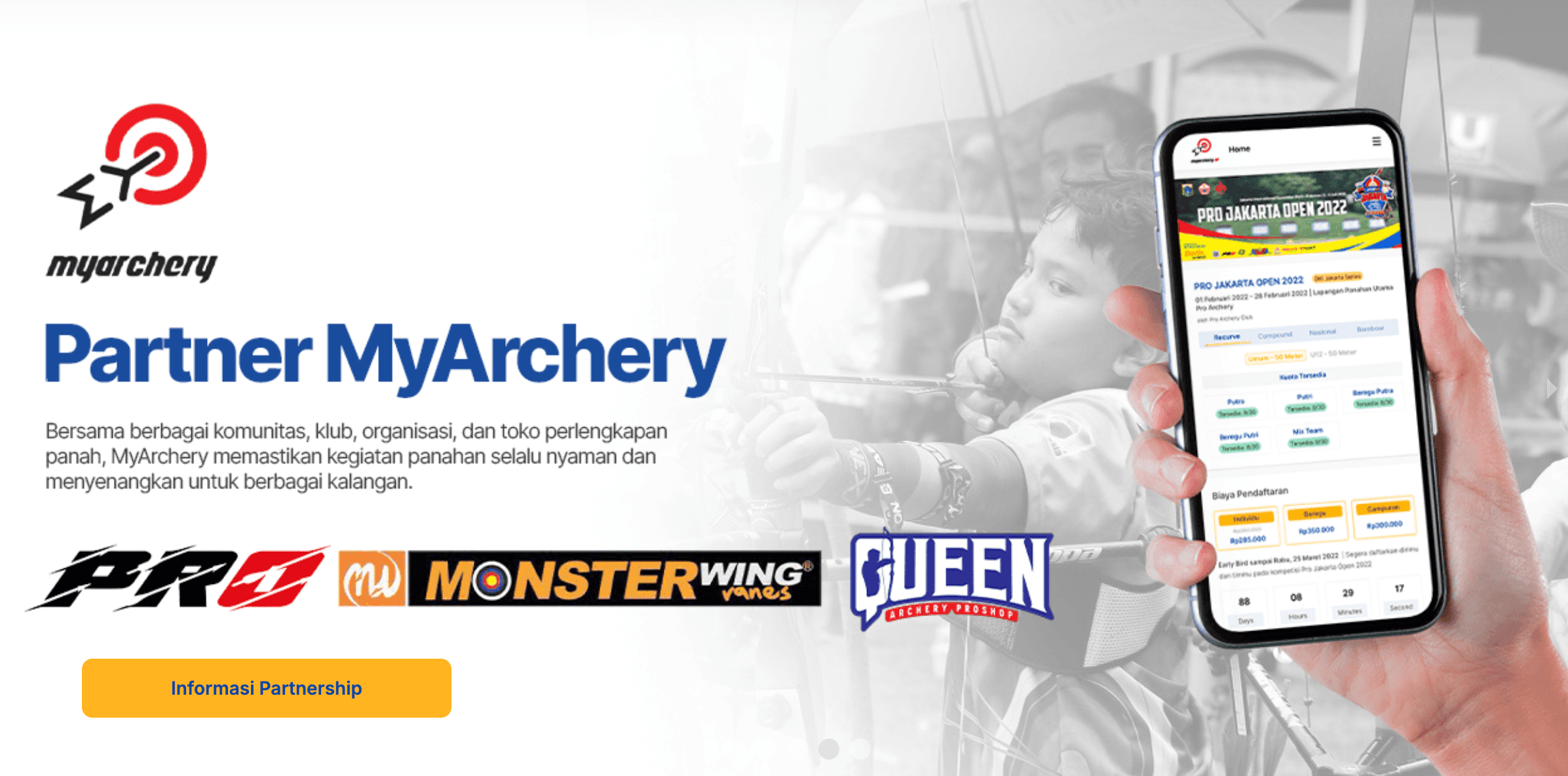 MyArchery partner campaign with club and vendor brands
