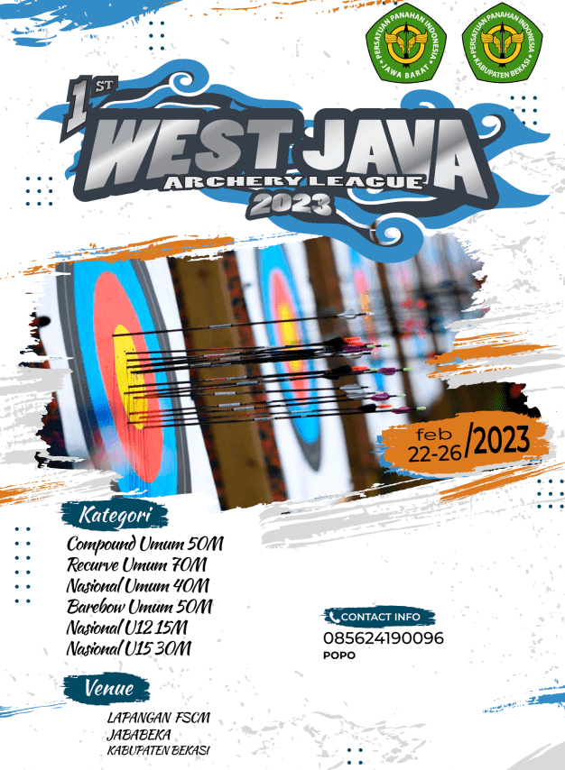 West Java Archery League 2023 campaign poster